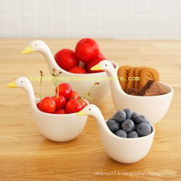 Ceramic Swan Model Set de 4 tasses de mesure